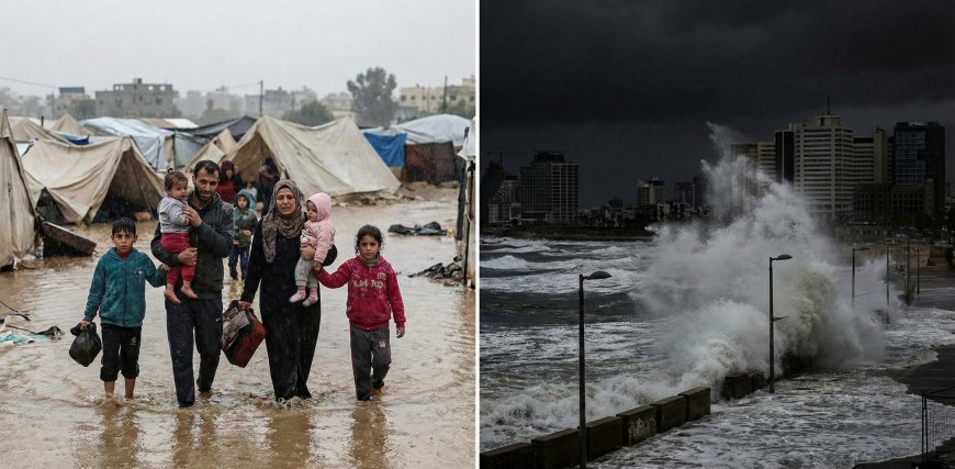 "Nous Sommes Noyés" : La Tempête Byron Transforme Gaza en Bourbier Mortel